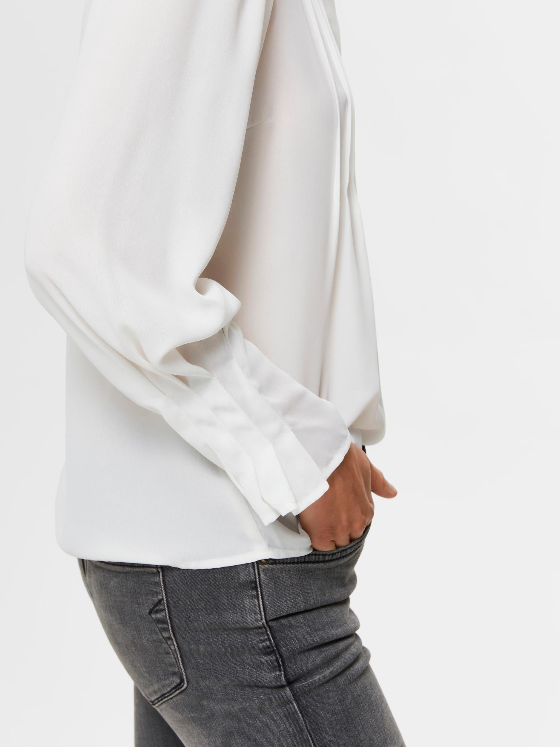 SLFLIVIA L/S Top - snow white